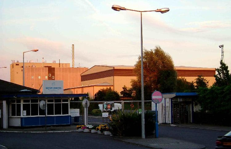 Sanofi-Aventis manufacturing facility in Dagenham