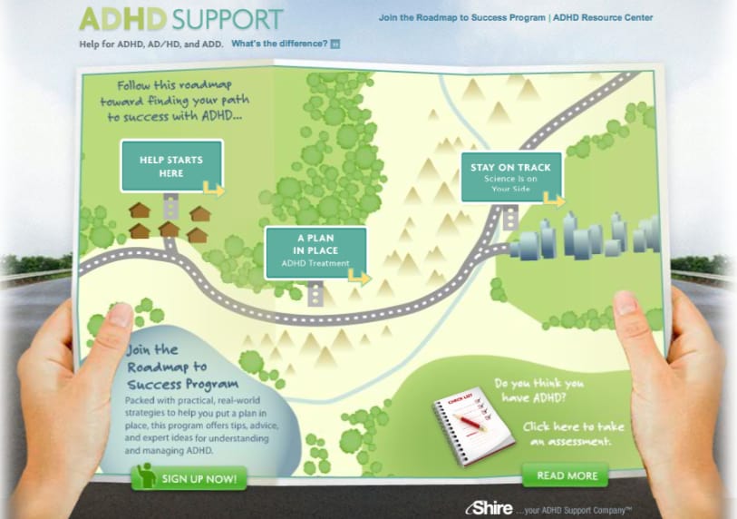 Shire's ADHD website