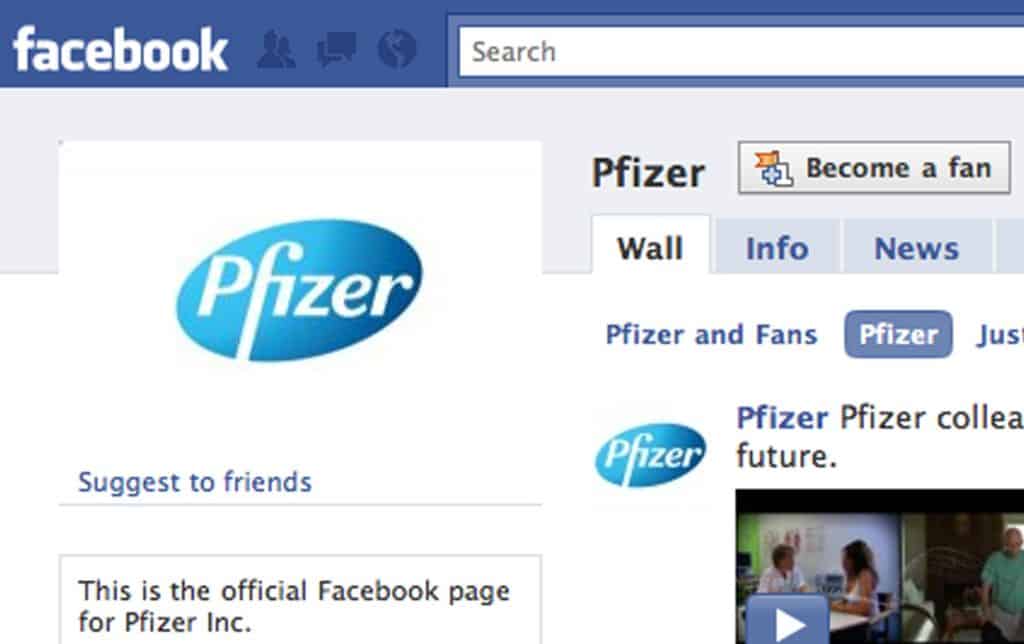 Pfizer Facebook