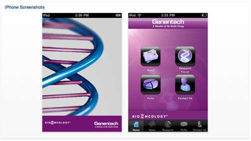 Roche BioOncology iPhone app
