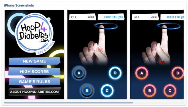 Sanofi Finger Hoop iPhone app