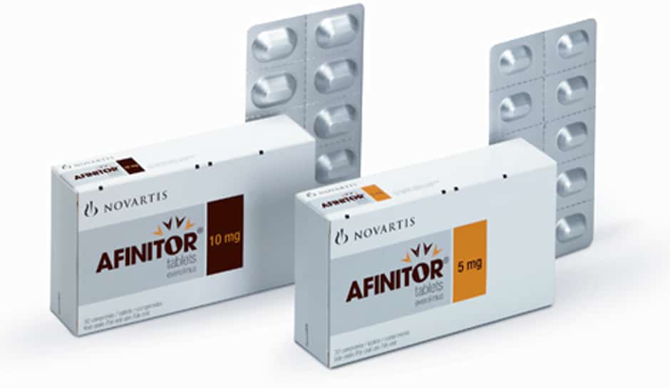 Novartis' Afinitor (everolimus)