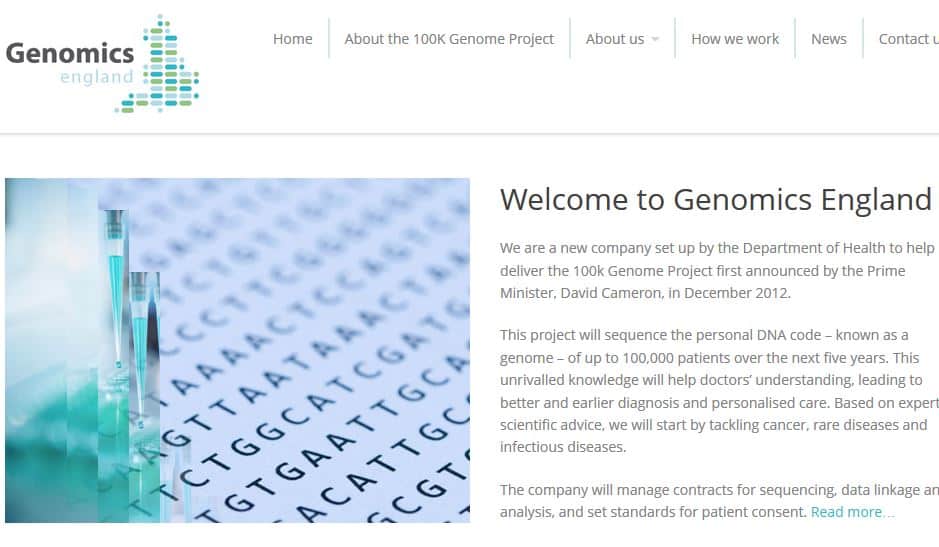 Genomics england image