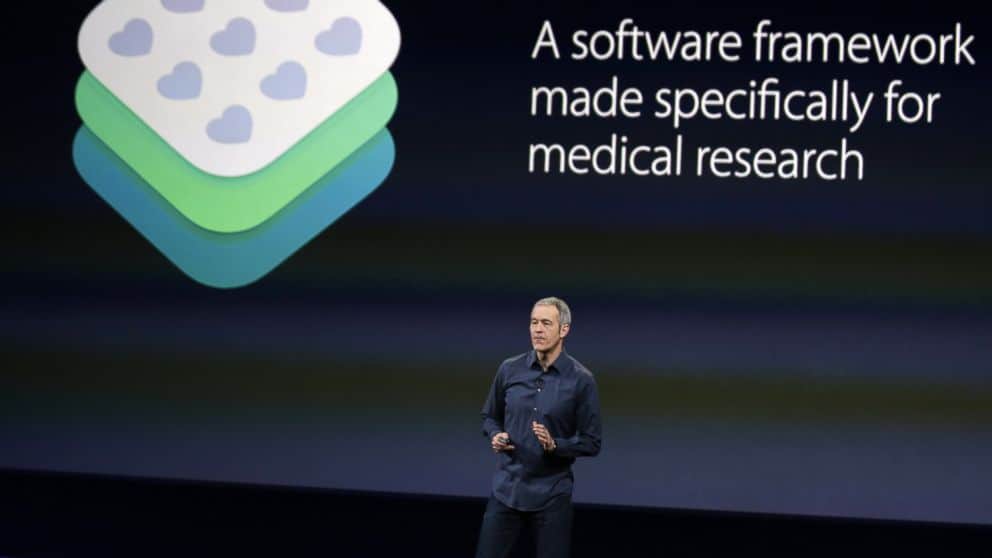 Apple’s senior VP of operations Jeff Williams presented ResearchKit at the watch